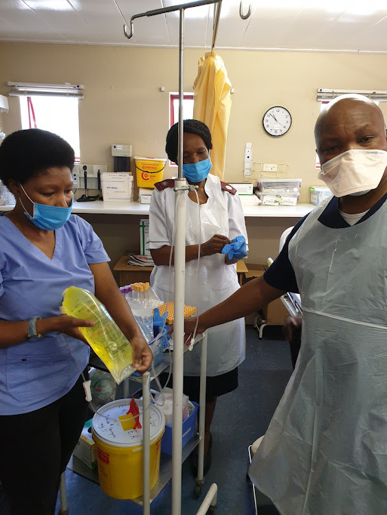 Health workers at Witkoppen Clinic.