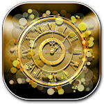 Gold Wallpaper Clock Apk