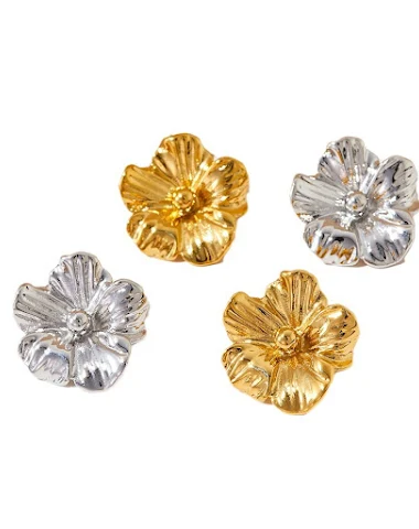 Nieuwe Franse Retro Bloemen Oorbell - 1