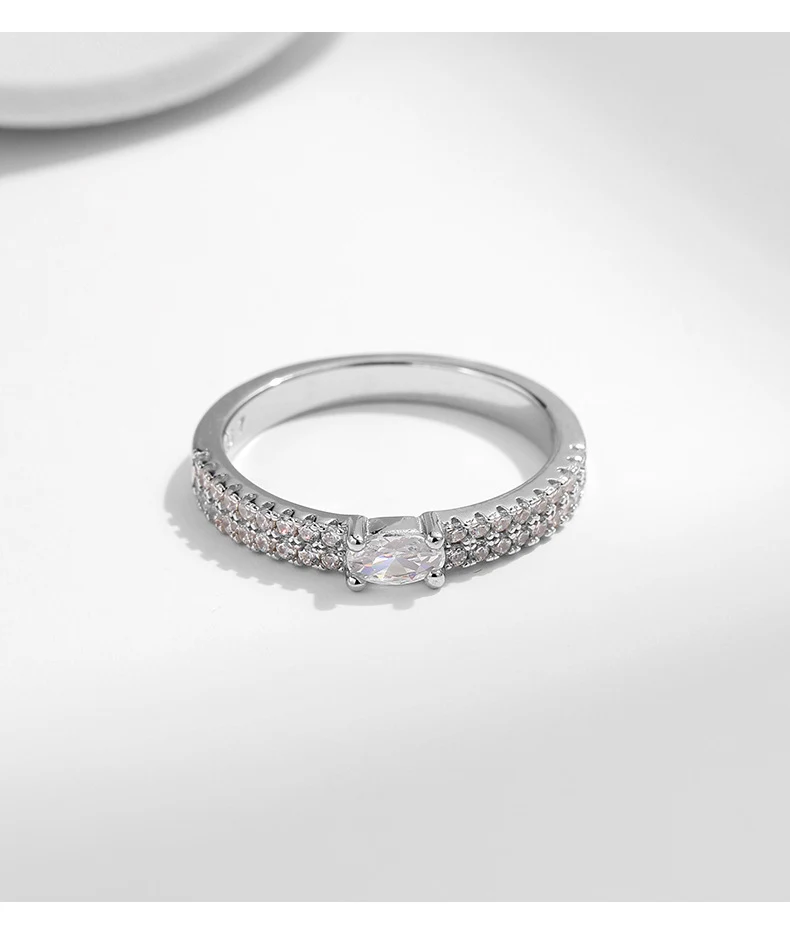 Title 7, S925 Zilveren Damesring Ins Stijl Elegant Licht...