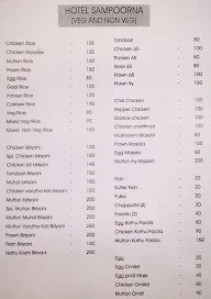 Sampoorna's Combos Kitchen menu 1