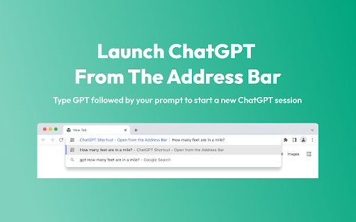 ChatGPT Shortcut - Open from the Address Bar