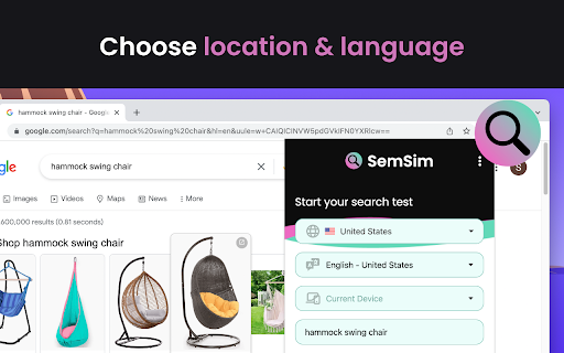 SemSim - Advanced Google Search Simulator