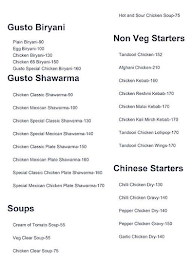 Gusto Express - Shawarma Point menu 1