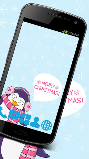 Merry Penguin Launcher Theme