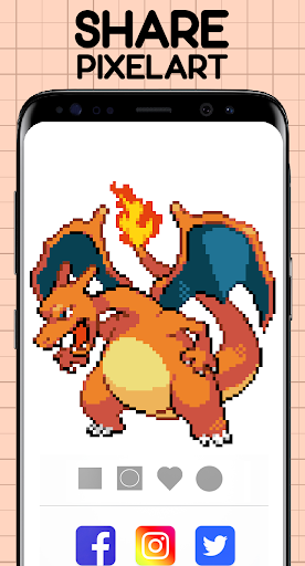 Color by Number - Pokemon Pixel Art Free