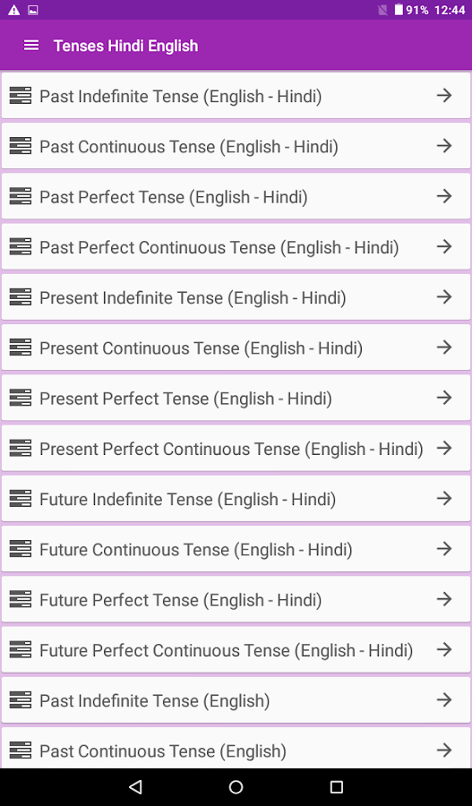 Tenses Hindi English Android Apps On Google Play