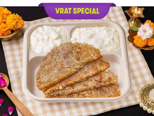 Sabudana Paratha (2 Pcs) Curd Meal