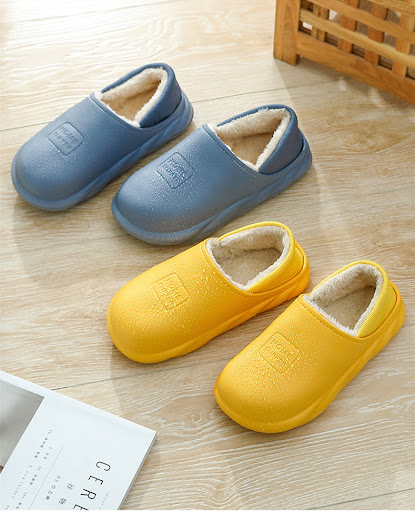 Title 10, Wrap Heel Warm Couple Plush Thick Bottom Wool C...