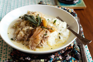 Slow-Cooker Chicken with Apples and Crème Fraîche