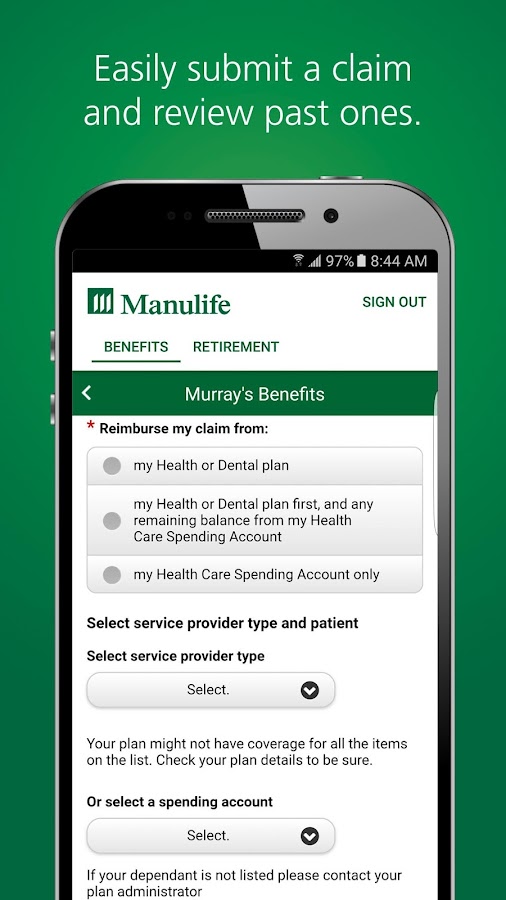 manulife travel aid app