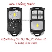 Remote Điều Khiển Cửa Cuốn Học Lệnh Thông Minh Tần Số 433Mhz - 315Mhz Chống Nước Copy Được Cho Mã Gạt 8 Số
