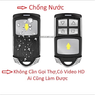 Remote Điều Khiển Cửa Cuốn Học Lệnh Thông Minh Tần Số 433Mhz - 315Mhz Chống Nước Copy Được Cho Mã Gạt 8 Số