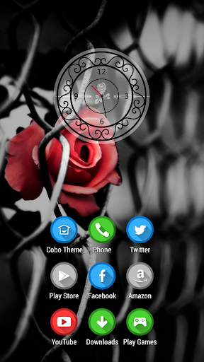 Tasty red flower theme