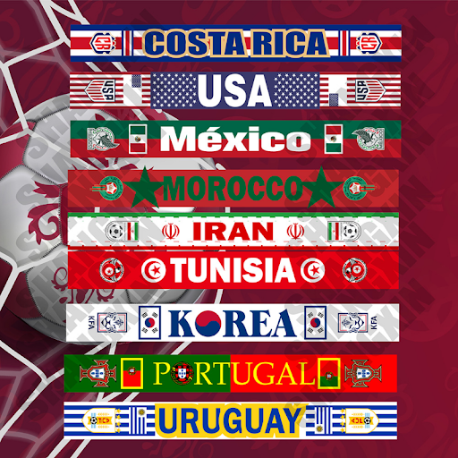 Title 7, World Cup Scarves for Football Fans Supplies. S...