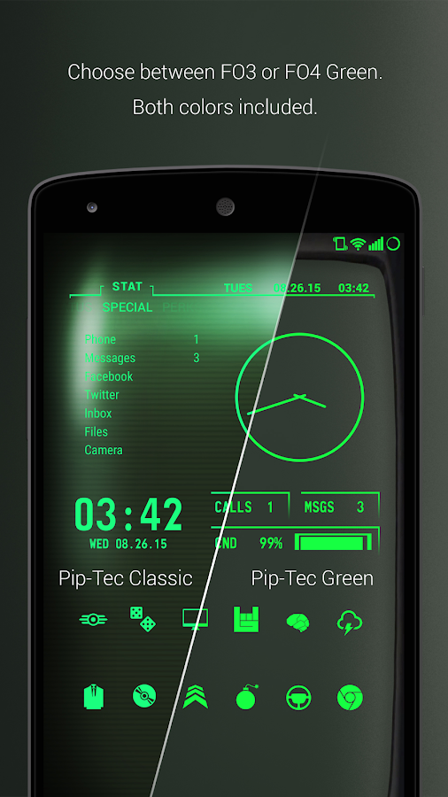    PipTec Green Icons & Live Wall- screenshot  