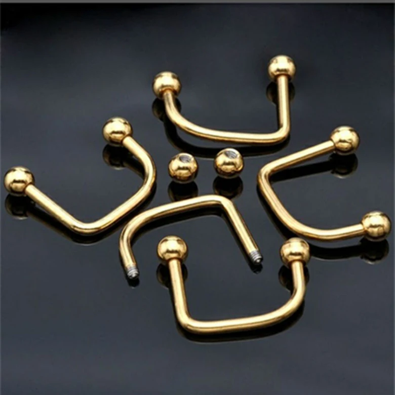 Bijou de piercing pour lèvre en acier inoxydable 316L de qualité médicale. Hypoallergénique, durable et sûr.