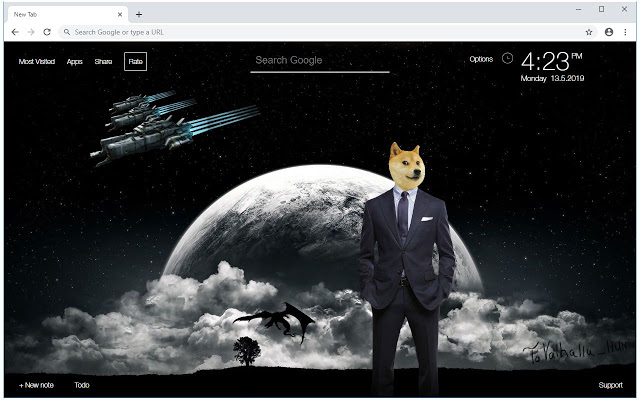 Doge & Nyan Cat Wallpapers Custom NewTab