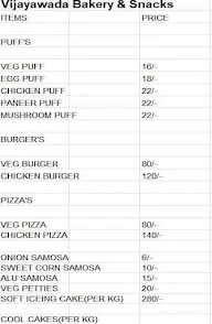 Vijayawada Bakery & Snacks menu 1