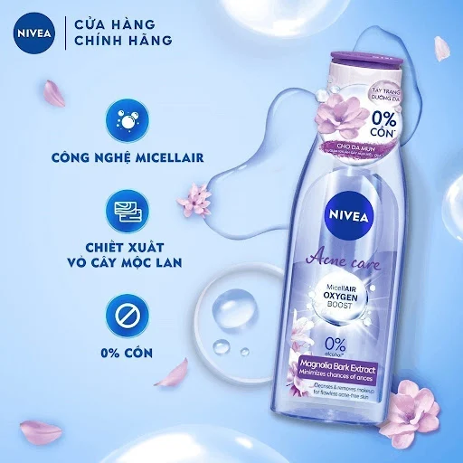 Nước Tẩy Trang NIVEA Acne Care Ngừa Mụn | Sạch Sâu (400 ml)