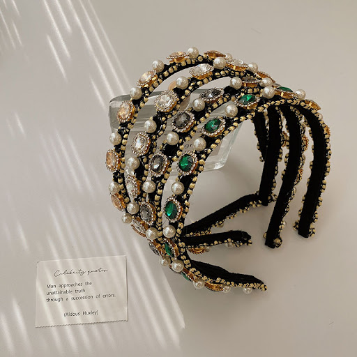 Title 3, Baroque Full Diamond Pearl Thin Edges High-grad...