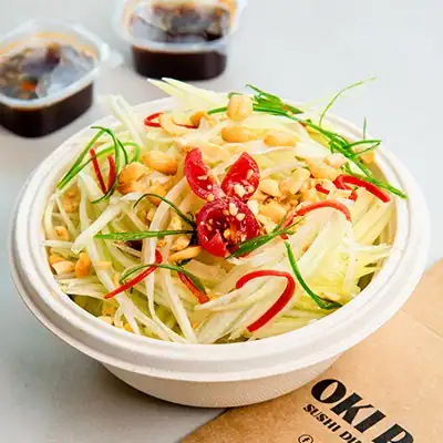 Spicy Raw Papaya Salad