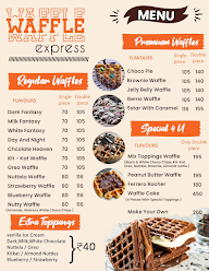 Waffle Express menu 1