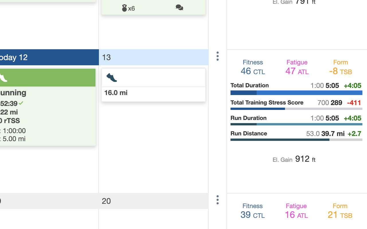 TrainingPeaks Weekly Progress Preview image 0