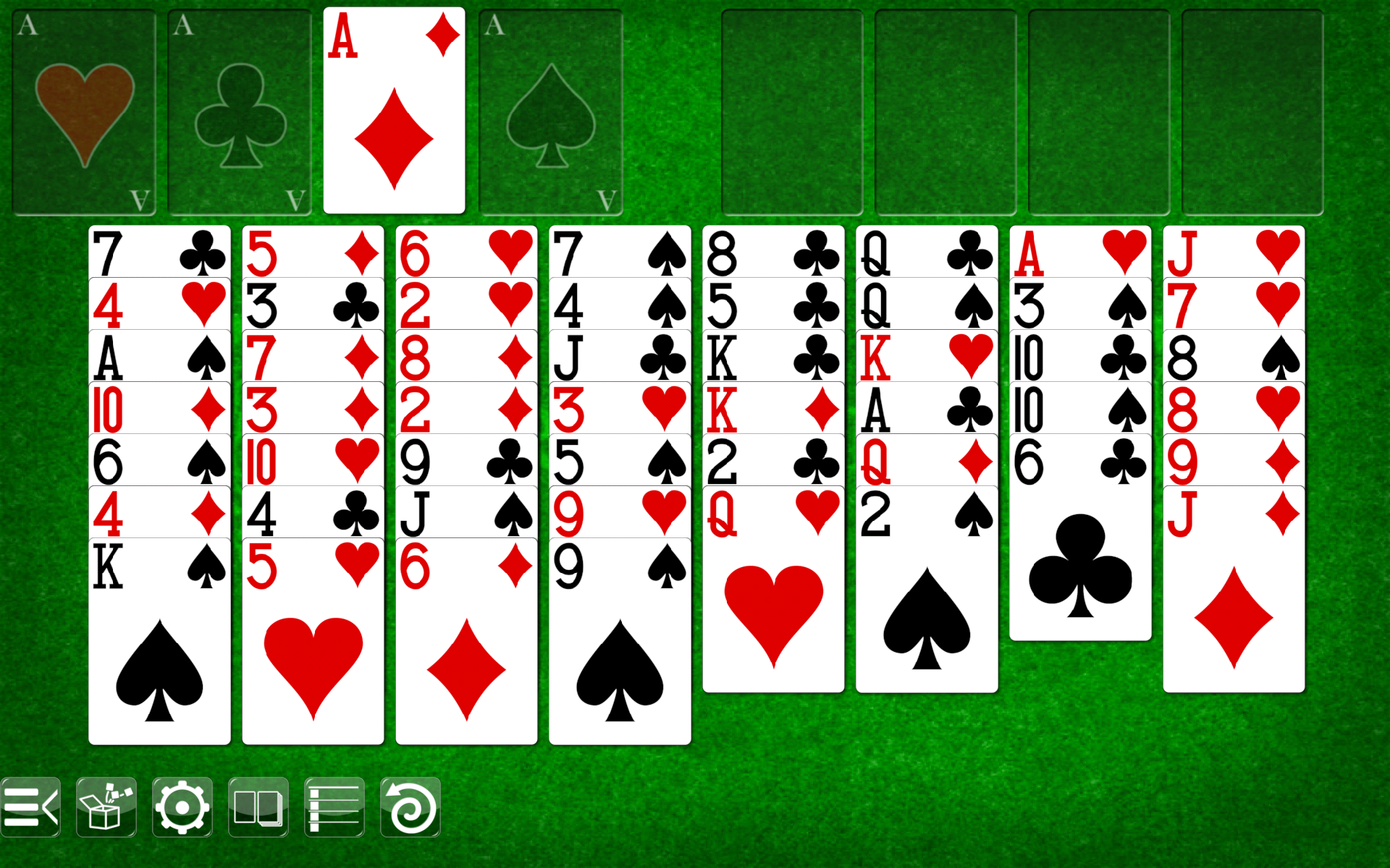 Android application FreeCell Solitaire screenshort