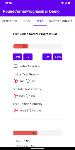 Screenshot Demo App for Round Corner Prog