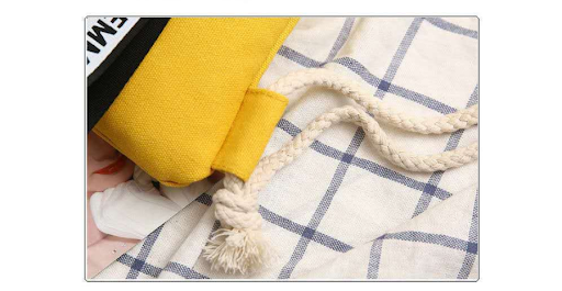 Title 6, Canvas Simplicity Pocket Canvas Drawstring Back...