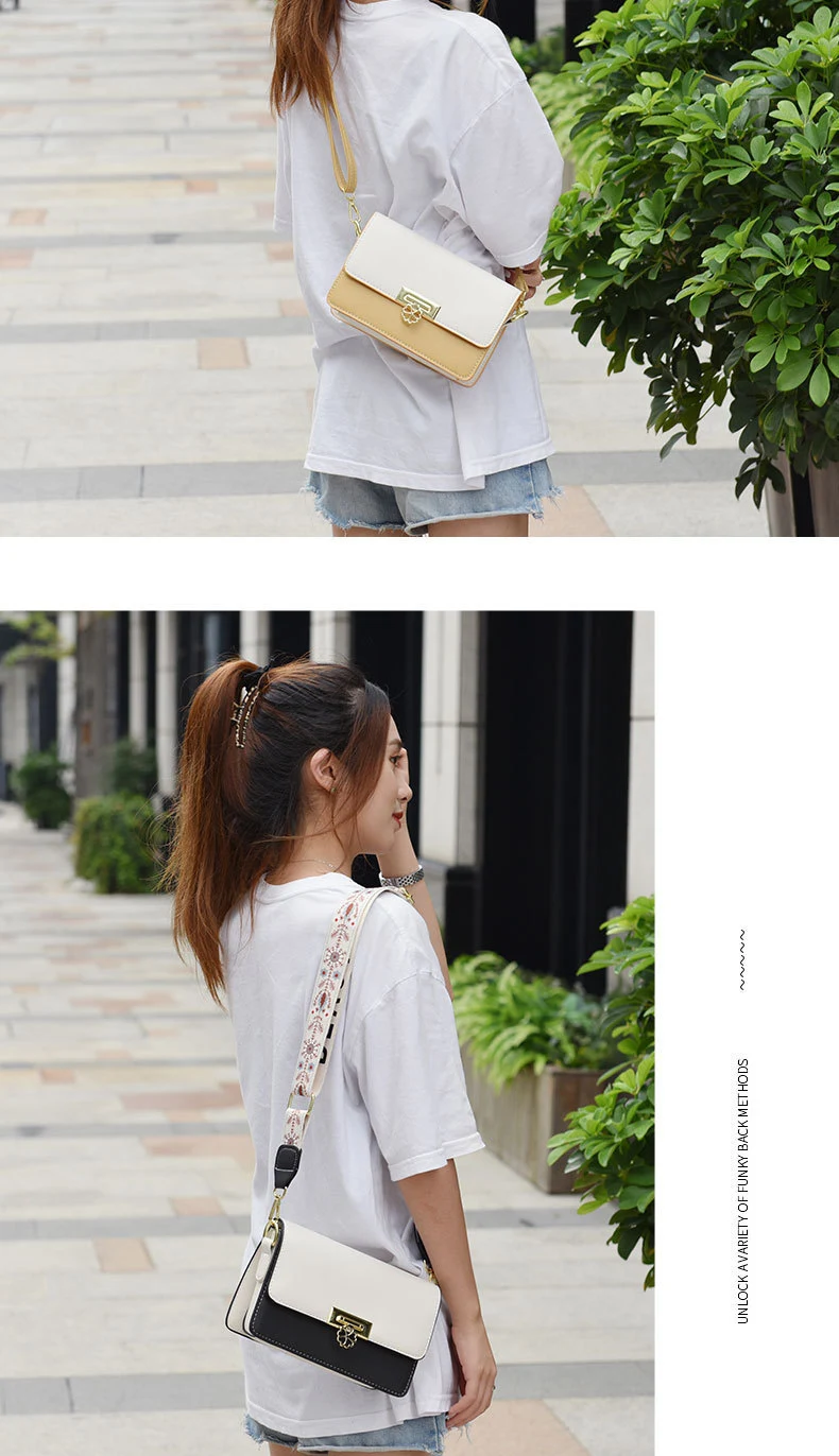 Title 4, Ins Style Crossbody Kvadratna Torba Preko Ramen...