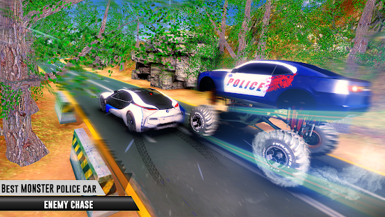 Hot pursuit Monster truck 3d: GT police 