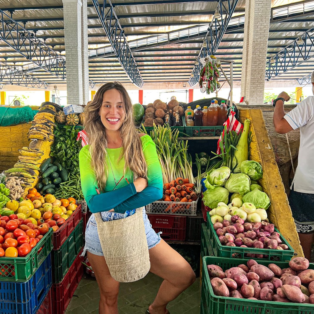 mercado local espanol con maria