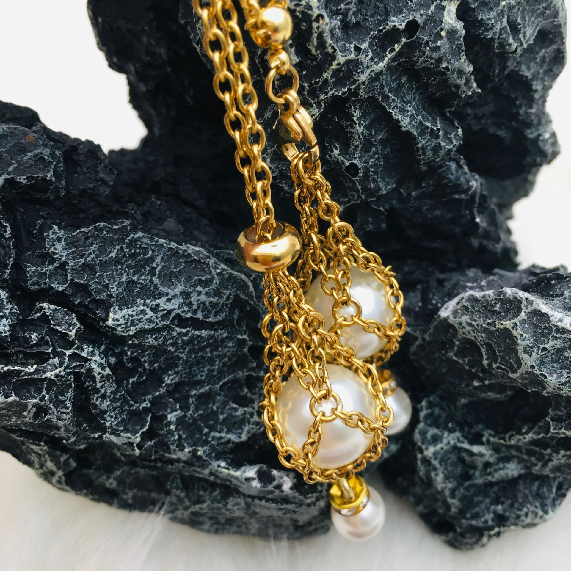 Title 16, Colar DIY com pingente de cristal e bolsa de re...