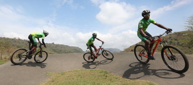 Lungani Mbambo , Mncedisi Mkhize and Kusaselihle Ngidi are going to be at the Spur school mountain bike league and will be part of the Go! Durban Cycle Academy riding in Gauteng on October 8.