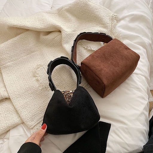 Title 3, Metal Chain Frosted Small Square Bag Handbag. A...