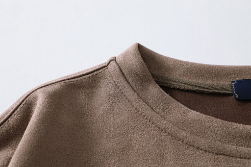 Title 12, Fashion Personality Mens Loose Suede Top. Casu...
