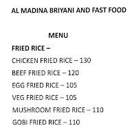 Al Madina Food Spot menu 1