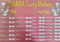 Yaara Fast Food Centre menu 1