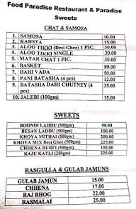 Food Paradise menu 5