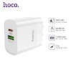 Cốc Sạc Nhanh 20W Hoco C80 Qc 3.0 2 Cổng Usb Và Type C [Chính Hãng Bh 1 Đổi 1]