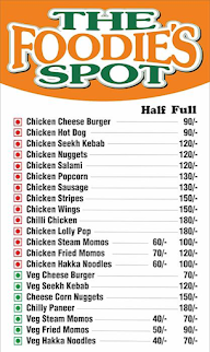 The Foodie's Spot menu 2