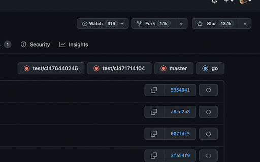 Le Git Graph - Commits Graph for GitHub