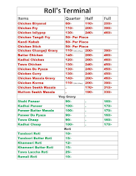 Roll's Terminal menu 3