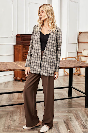 Title 2, Fall and winter plaid blazer