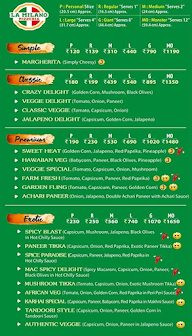 La Milano Pizzeria menu 1