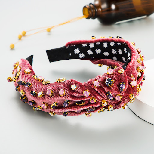Title 8, Fashion Gold Velvet Hand-stitched Full Diamond ...