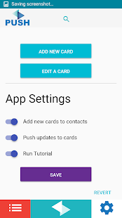 Push Cardz Business Cards Screenshot