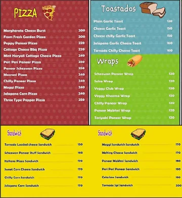 Tornados menu 